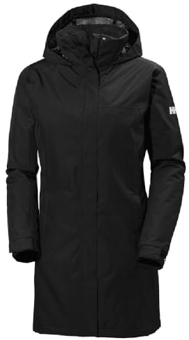 Helly Hansen Damen Standard Aden Isoliert Wasserdicht Winddicht Atmungsaktiv Mantel Jacke, 990 Schwarz, Größe L