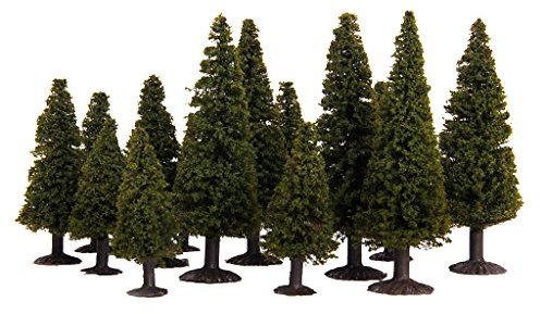 Gazechimp 15pcs Modèle Arbre Train HO Eletronique Paysage Maquette Jouet Dollhouse