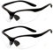 grinderPUNCH 2 Pair Safety Glasses ANSI Z87 Impact Resistant Non-Slip Wrap Around Clear Lens Bifocal Reading Glasses Diopter/+2.00