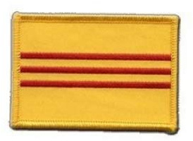Aufnäher Patch Flagge Südvietnam - 8 x 6 cm
