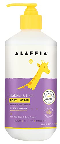 Alaffia Baby Body Lotion, zart für Babies, Zitrone-Lavendel - everyday Shea bio organic vegan