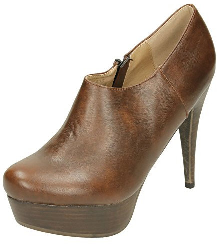 Spot On Damen Plateau-Schuhe mit hohem Absatz (38 EU) (Braun)