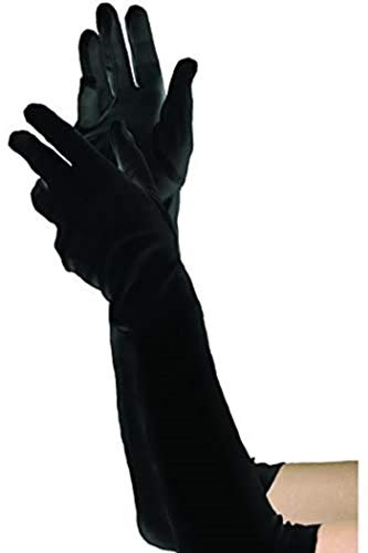 amscan girls Costume Long Gloves, Black, 14.3 x 4.7 US