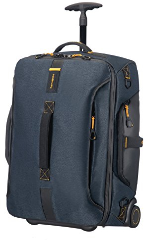 Samsonite Paradiver Light - Reisetasche/Rucksack mit 2 Rädern S, 55 cm, 51 L, Blau (Jeansblau)
