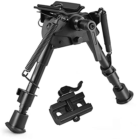 Freelight 6-9 inch Taktische Schwenk-Stil Bipod Kippbehälter mit Podlock Jagd-Schießen Zweibein + QD Picatinny Zweibein Adapter