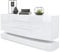 Vladon Sideboard City, Made in Germany, Weiß matt/Weiß Hochglanz - Moderne Kommode für Ihr Wohnbereich (178 x 72 x 38 cm)