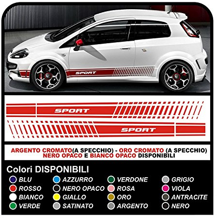 Aufkleber Sport FÜR Auto Sticker Decals Tuning Rally Racing (ROT)
