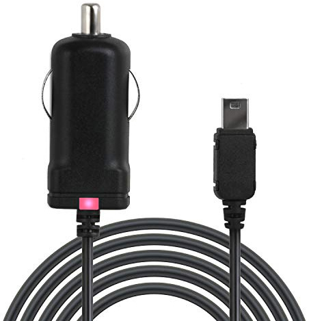 Wicked Chili KFZ Ladekabel mit integrierter TMC Antenne für Becker Ready | Navigationsgeräte mit MINI-USB Anschluss, 100 cm, schwarz