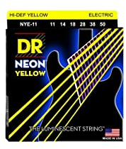 DR Strings - farbige Gitarren Saiten - neongelb - 0.11 - 0.50