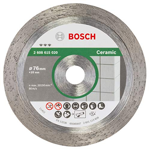 Bosch Professional Diamanttrennscheibe Best for Ceramic (für Keramik, Ø 76 mm, Bohrungs-Ø: 10 mm, Zubehör Winkelschleifer)