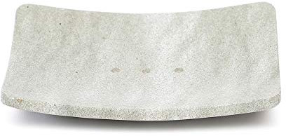 Grès Porte-savon Zen avec trou 12 x 9,5 x 2 cm