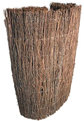 bambus-discount.com Heidekraut Sichtschutzmatte Waikiki extra stark 150 x 300cm - Naturmatte Sichtschutz Heidematte 1,5m x 3m
