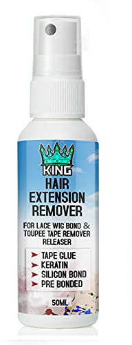 KING Super Lace Release For Lace Front Wigs Adhesive Tape Remover Lace Wigs Bond Toupees Tape Super Hair Bonding Remover Spray 1.5oz 50ml
