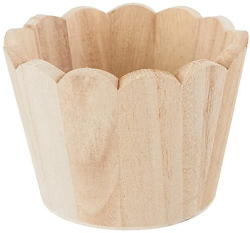 Artemio Pot, Bois, Beige, 11 x 5 x 11 cm VIVA05