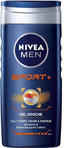 Nivea Men Gel Douche 3en1 Sport+ 250 ml - Lot de 6