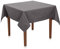 Tischdecke Uni Polyester - Einfarbig, Pflegeleicht, Bügelfrei, Tischtuch, Tischwäsche, Privat, Restaurant, Hotel, Handgefertigt, Made in Europa (Grau, 100x100 cm)