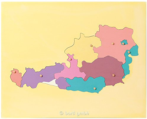 Bartl 109700 Puzzlekarte Österreich