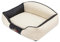 DOGGY Hobbydog XXLELIBCZ4 Hundebett/Sofa/Korb Elite mit Kunstleder, beige/schwarz, XXL, 110 x 85 x 30 cm