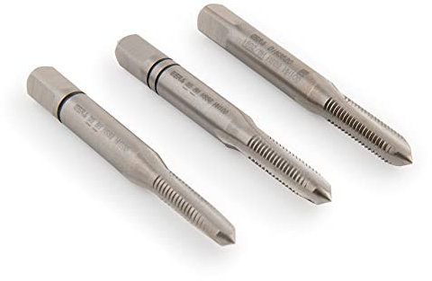 PROFI Gewindebohrer M4,5 Satz HSSG 3 teilig, Gewindeschneider | Vor-, Mittel- und Fertigschneider | Handgewindebohrer Satz Metrisch M4,5…