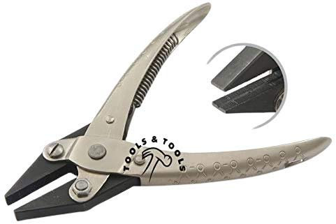 Tools N Tools UK Heavy Duty Parallel Action 160 mm Flat Nose Pliers Serrated Jaws Jewelry Crafts