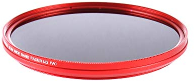 FOTGA 62mm Ultra Slim Fader ND-Objektiv-Filter Einstellbare Neutraldichtefilter Variable ND2 zu ND400 Neutral Density Filter Graufilter - Rot