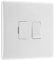 BG Electrical Switched Fused Connection Unit, Fused Spur Switch, Round Edge, Nexus 800 Series, White Moulded, 13A, 850