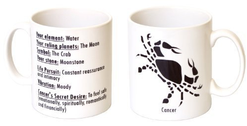 Tazza con segno zodiacale cancro, collezione Mugsnkisses.