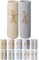 P'tit Basile - 2er Set, Doppelpack Jersey Spannbettlaken Baby, Spannbetttüch 100% Bio-Baumwolle - 70x140 cm Ecru/Grau - Ausziehbar mit elastisch Rundum- MARKENQUALITÄT ÖKOTEX