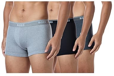BOSS Men's 3-pack Power Cotton Stretch Boxer Briefs Boxer Shorts