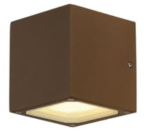 SLV SITRA CUBE Wandleuchte, rostfarben, 2xGX53, max. 2x9W