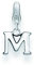 Dream Charms Damen Charm Anhänger 925 Sterling Silber rhodiniert Buchstabe M