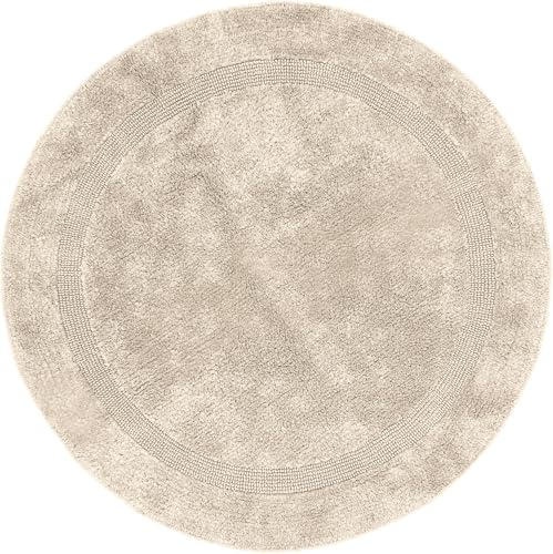 Erwin Müller Badematte, Badteppich Heraklion Natur Größe rund: 90 cm Ø - Kochfest, für Fußbodenheizung geeignet, 100% Baumwolle (weitere Farben, Größen)