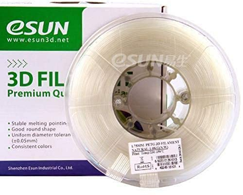 SUN-E eSun 3D Filament - PETG, 1Kg, 1.75/3.00mm zur Auswahl, Druck Tempe. 230-250℃, für 3D Drucker z.B. MakerBot RepRap MakerGear Ultimaker Mendel Huxlep UP Thing-o-matic, Universal
