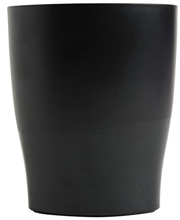 Exacompta - Réf. 676014D - Carton de 10 Pots à crayons ECOPEN - dimensions 6x8x9,5 cm - couleur noir - certifié ANGE BLEU - Pour stocker des stylos, des crayons, et d'autres articles de papeterie