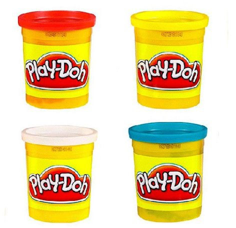 Hasbro - Play-Doh 22000148 - Grundfarben , 4 Stück (1er Pack)