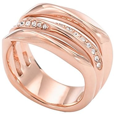 Fossil Ring Für Frauen, Rose Gold Edelstahl Ring, JF01321791