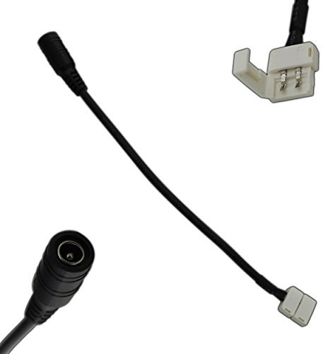 LED Streifen Schnellverbinder Buchse Anschlusskabel Kabel 2-polig Stromanschluss für LED Strips