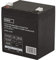 EMOS - Wartungsfreier Bleiakku - 12V 5Ah - AGM Batterie - Faston 6,3mm Anschluss - Für Alarmsysteme, Brandmeldetechnik, USV-Geräte - 91x71x105 mm