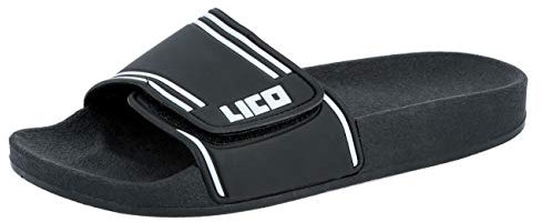Lico Herren Coast V Badeschuhe, Schwarz Weiß, 50 EU