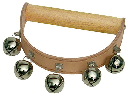 Schellenkranz aus Leder, 5 Glöckchen