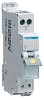 Hager - Disjoncteur Hager 1a Mfs Sanvis 1p+n 3ka Courbe C 1m