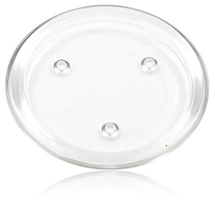 CB Imports 11cm Round Clear Glass Pillar Candle Plate/Holder