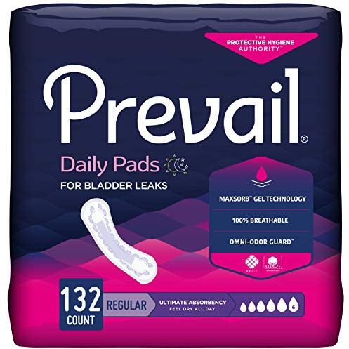 Prevail Bladder Control Pad, 16 Inch, Heavy Absorbency, PV-923 - Case of 132