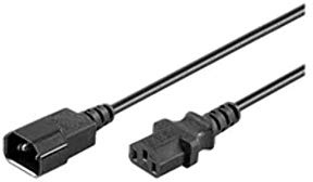 MicroConnect PE040650 5 m IEC C13 °C14 Coupler COUPLER BLACK POWER CABLE – POWER CABLE (5 m, Male/Female; C13 coupler; C14 coupler; Black)