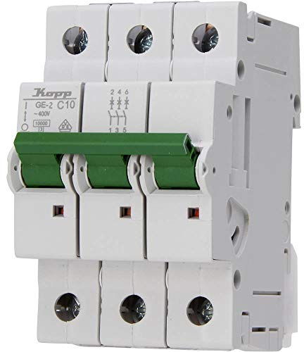 Kopp 721031008 Green Electric Leitungsschutzschalter (MCB) 3-polig, 10 A