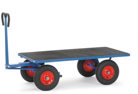 Fetra Transportgeräte mtmgecmp4 Sackkarre mit Plattform, Rad Kautschuk, Belastung 1000 kg, 1545 mm Länge x 800 mm Breite x 1190 mm Höhe
