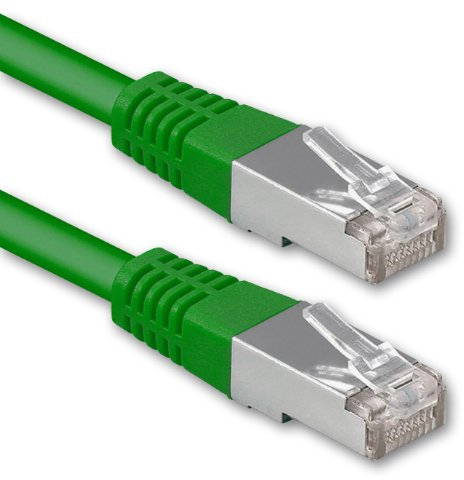 1aTTack.de® 5m - verde - 1 Pieza - CAT6 CAT 6 Ethernet LAN cable de red 1000 Mbit/s CAT6 Doble blindado PIMF 250MHz libre de halógenos compatible con CAT5e CAT6a CAT7 CAT8