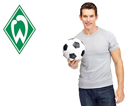 selbstklebendes Wandtattoo SV Werder Bremen Wohnzimmer Wandsticker Kinderzimmer Deko 20x30 cm (Grün, 40x60 cm)