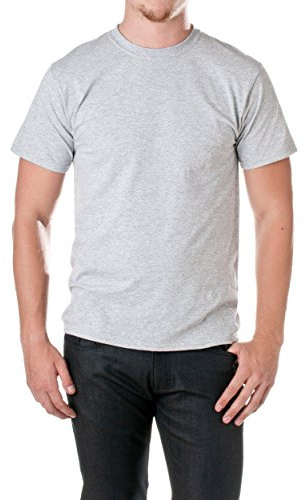 Fruit Of The Loom Mens HD Cotton Short Sleeve Crew Pocket T-Shirt, L