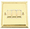 Light Switch 3 Gang - Georgian - Polished Brass - White Insert - Metal Rocker Switch - 3 Gang 2 Way 10 Amp